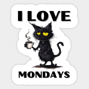 I Love Mondays Sticker